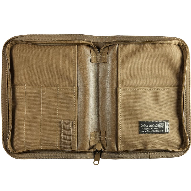 Rite in the Rain Weatherproof CORDURA Fabric, 1/2" Ring Binder Cover, 6.75" x 8.875", Tan Cover (No. C9200) - Image 3